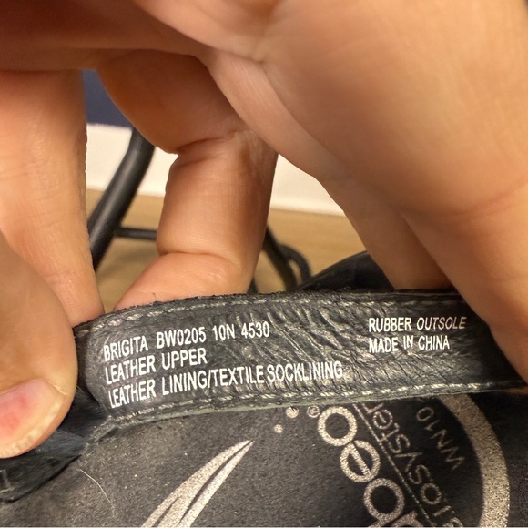 ABEO B.I.O.system "Brigita" Neutral Lace-up Sandals, Size 10 - Picture 9 of 10